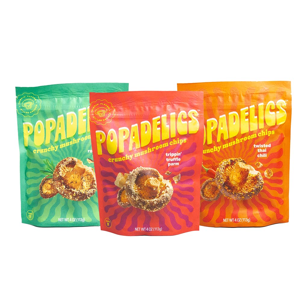 Popadelics Crunchy Mushroom Chips