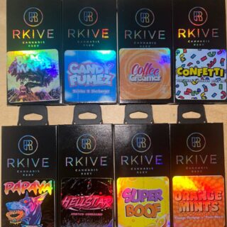 Rkive live hash rosin carts